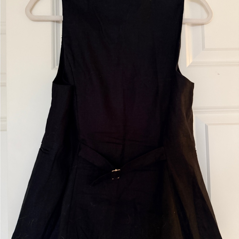 Reformation Black linen Sleeveless Aspen vest - Picture 5 of 5